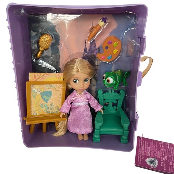 Disney Store Animators Collection Tangled Rapunzel Mini Doll Playset - Picture 3 of 6